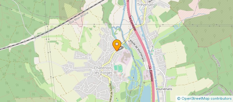 localisation de l'entreprise SCI LISATAC à CHATENOIS-LES-FORGES