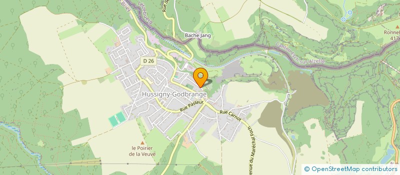 localisation de l'entreprise SCI LISE ET SEBASTIEN  HUSSIGNY-GODBRANGE