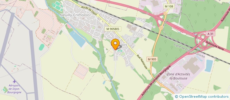 localisation de l'entreprise SCI LISEA  NEUILLY-CRIMOLOIS