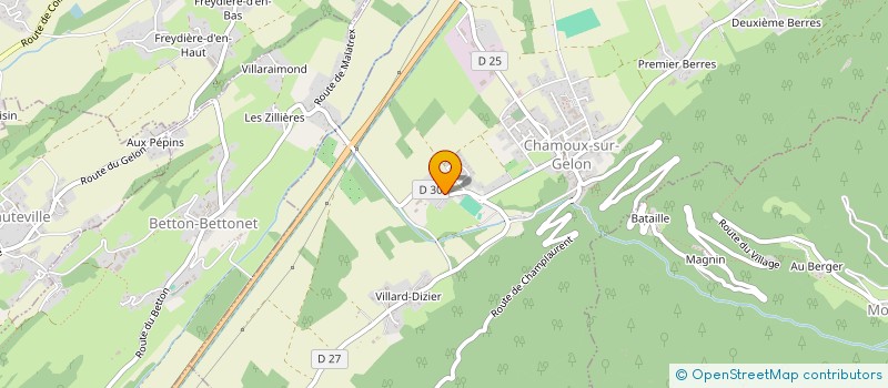 localisation de l'entreprise SCI LISELLE  CHAMOUX-SUR-GELON