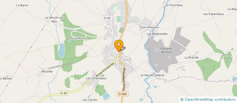 localisation de l'entreprise SCI LISERON DES SABLES à CLUIS