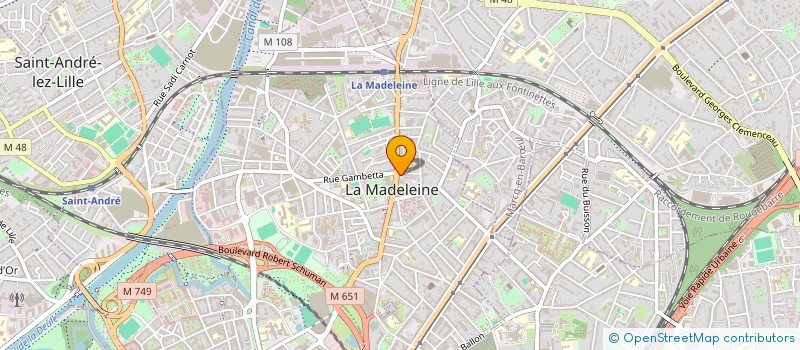 localisation de l'entreprise SCI LISI à LA MADELEINE