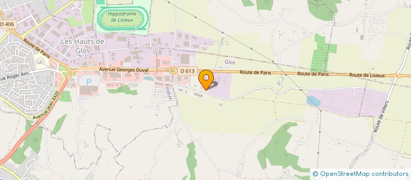 localisation de l'entreprise SCI LISIEUX  GLOS