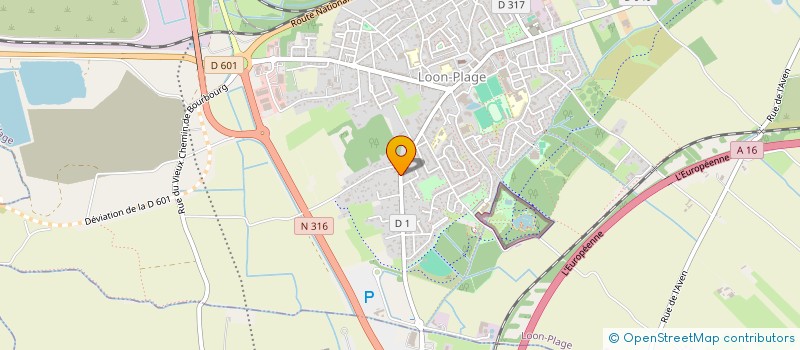 localisation de l'entreprise SCI LISON & GABRIEL  LOON-PLAGE