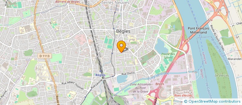 localisation de l'entreprise SCI LISORA à BEGLES