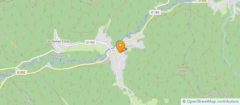 localisation de l'entreprise SCI LISS  ALLARMONT