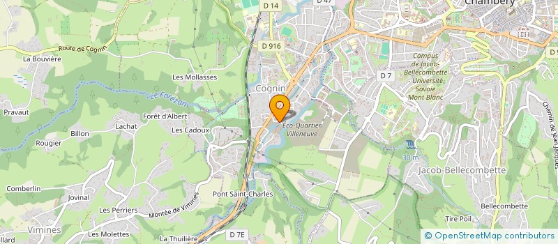 localisation de l'entreprise SCI LISSAC  COGNIN