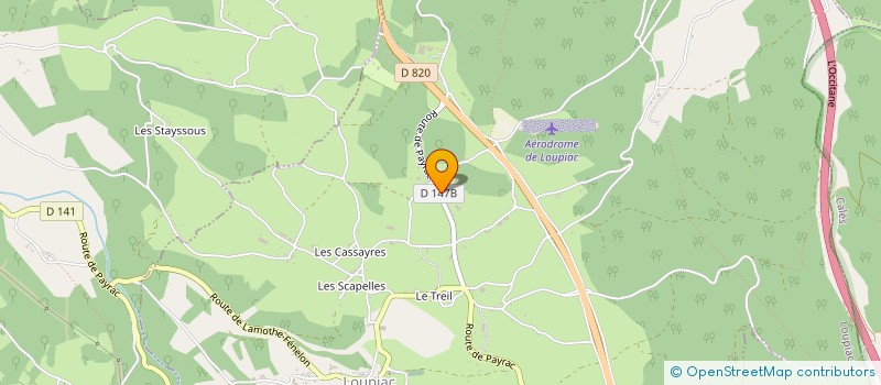 localisation de l'entreprise SCI LISSIEU NATIONALE 6  LOUPIAC