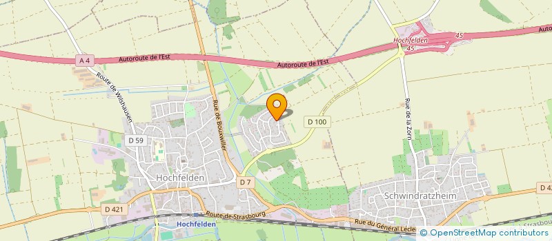 localisation de l'entreprise SCI LITCLEMENT  HOCHFELDEN