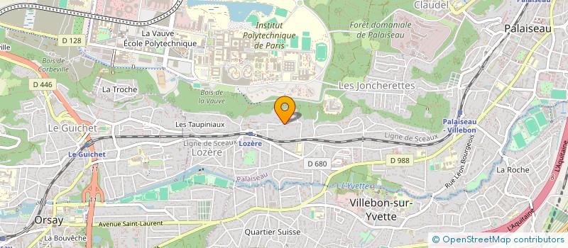 localisation de l'entreprise SCI LITHIUM 91 à PALAISEAU