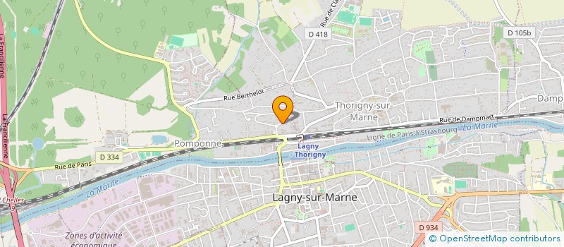 localisation de l'entreprise SCI LITHOS GAMMA à POMPONNE