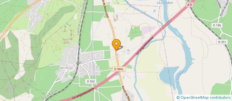 localisation de l'entreprise SCI LITO  SERNHAC