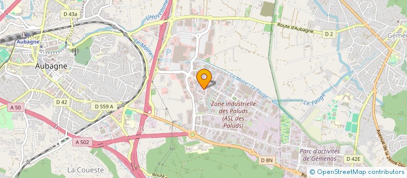 localisation de l'entreprise SCI LITTERIO à AUBAGNE
