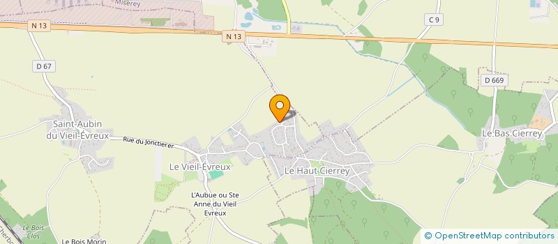 localisation de l'entreprise SCI LITTLE BOUDHA  LE VIEIL-EVREUX