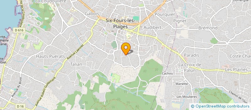 localisation de l'entreprise SCI LITTLE HOUSE à SIX-FOURS-LES-PLAGES