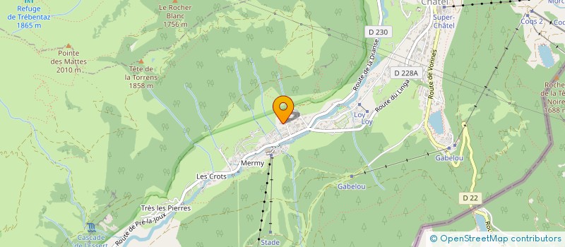 localisation de l'entreprise SCI LITTLE PINES  CHATEL