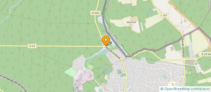 localisation de l'entreprise SCI LITTLE ROCK  CREUTZWALD