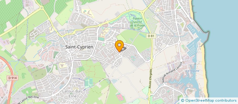 localisation de l'entreprise SCI LITTORAL  SAINT-CYPRIEN