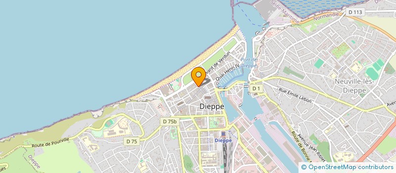 localisation de l'entreprise SCI LITTORAL  DIEPPE