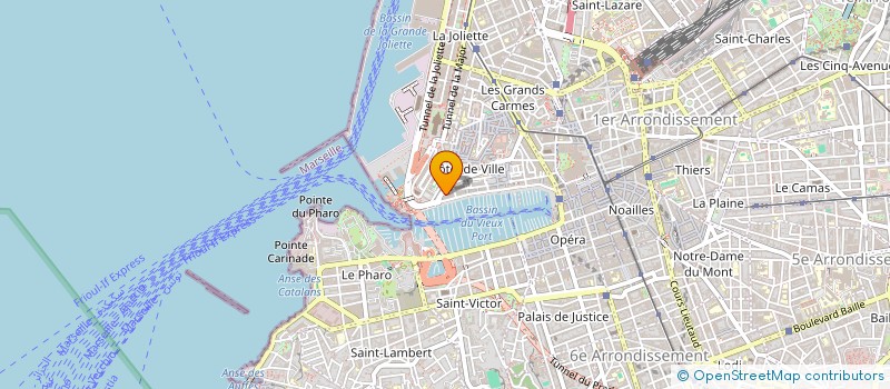 localisation de l'entreprise SCI LITTORAL SUD DEVELOPPEMENT  MARSEILLE