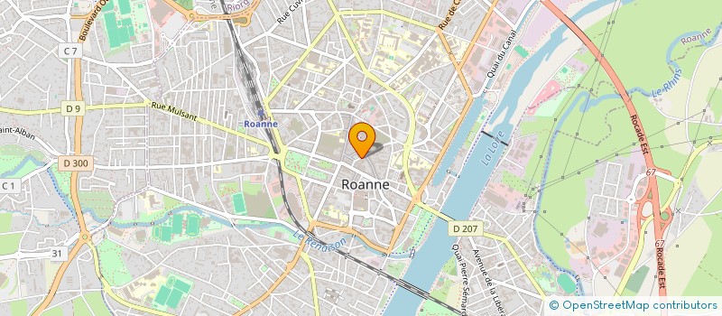 localisation de l'entreprise SCI LITTRE TP  ROANNE