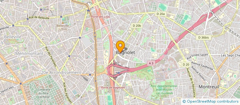 localisation de l'entreprise SCI LIU HOME à BAGNOLET