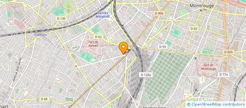 localisation de l'entreprise SCI LIU YU  CHATILLON