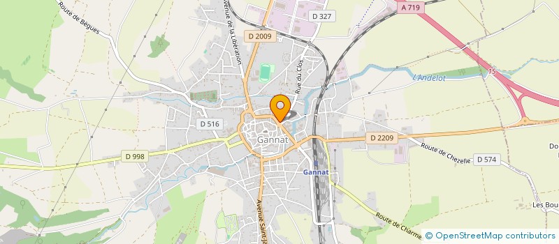 localisation de l'entreprise SCI LIVAC à GANNAT