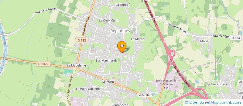 localisation de l'entreprise SCI LIVANA à REPLONGES