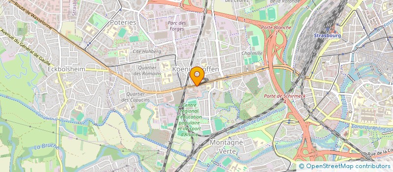 localisation de l'entreprise SCI LIVE TO RIVE  STRASBOURG