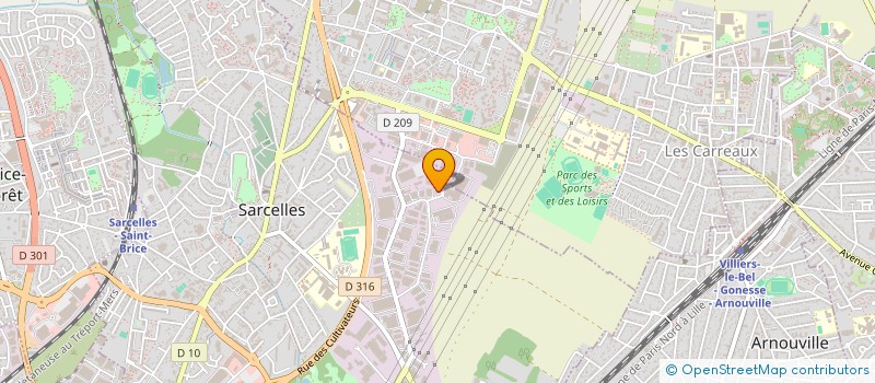 localisation de l'entreprise SCI LIVET à SARCELLES