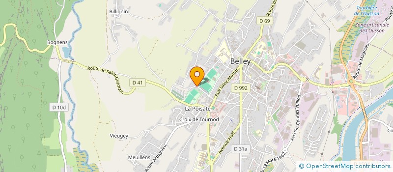 localisation de l'entreprise SCI LIVET  BELLEY