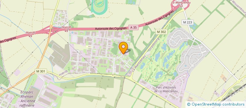 localisation de l'entreprise SCI LIVING  LA WANTZENAU