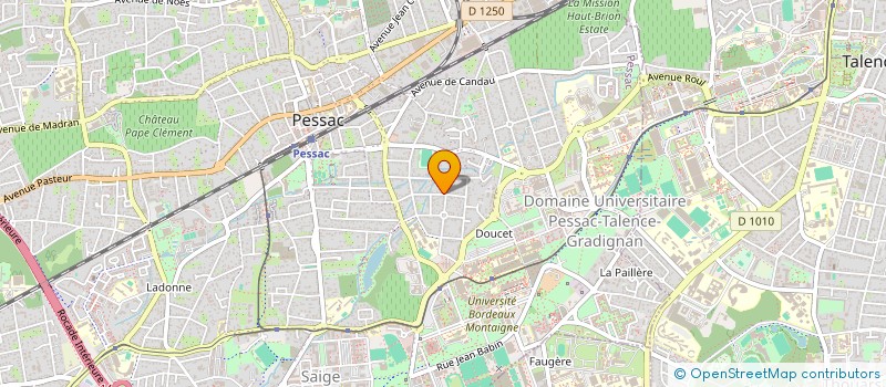 localisation de l'entreprise SCI LIVING SPACE  PESSAC