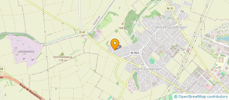 localisation de l'entreprise SCI LIVIO  OBERHAUSBERGEN