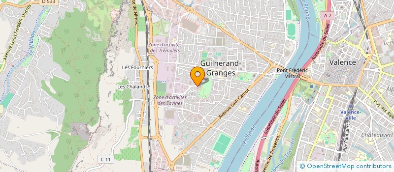 localisation de l'entreprise SCI LIVROMAN  GUILHERAND-GRANGES