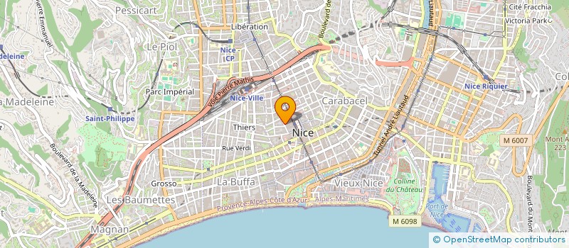localisation de l'entreprise SCI LIXIA à NICE