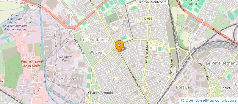 localisation de l'entreprise SCI LIZA  REIMS