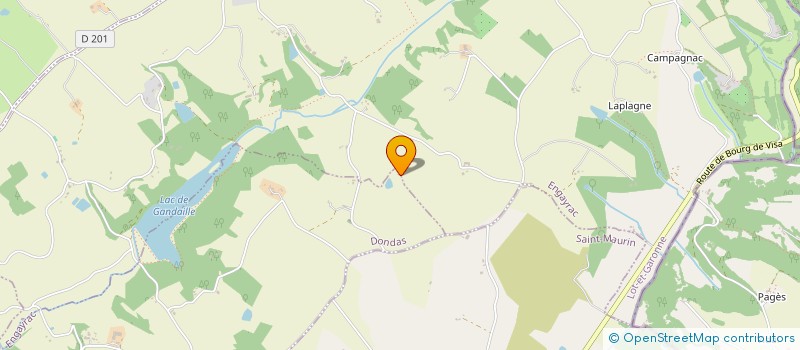 localisation de l'entreprise SCI LIZA  DONDAS