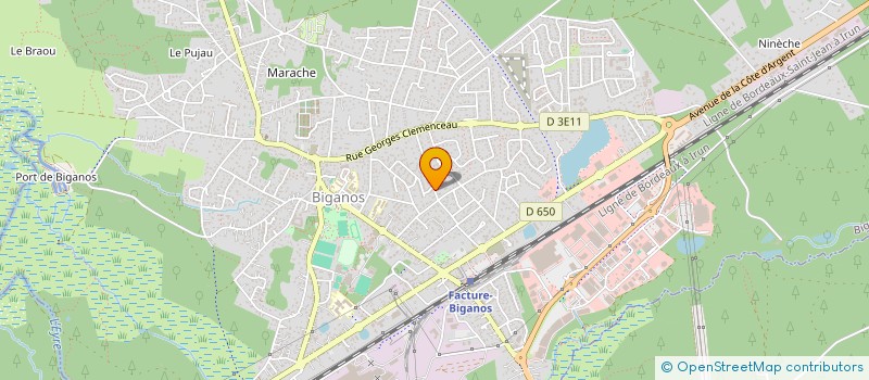 localisation de l'entreprise SCI LIZAH  BIGANOS