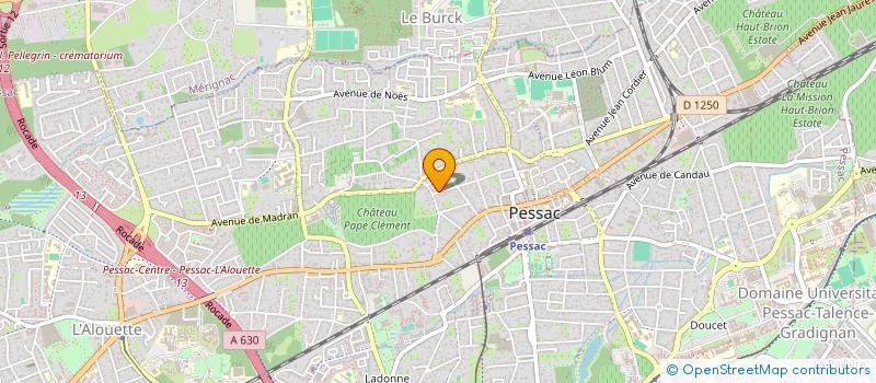 localisation de l'entreprise SCI LIZARLAN  PESSAC