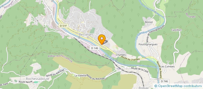 localisation de l'entreprise SCI LIZELIA  BESSEGES