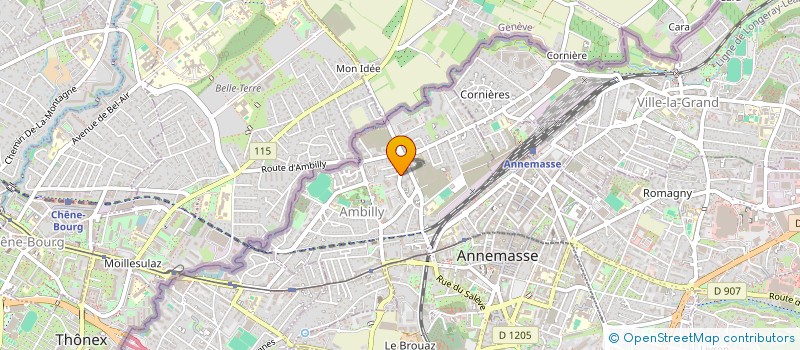 localisation de l'entreprise SCI LIZOLA  AMBILLY