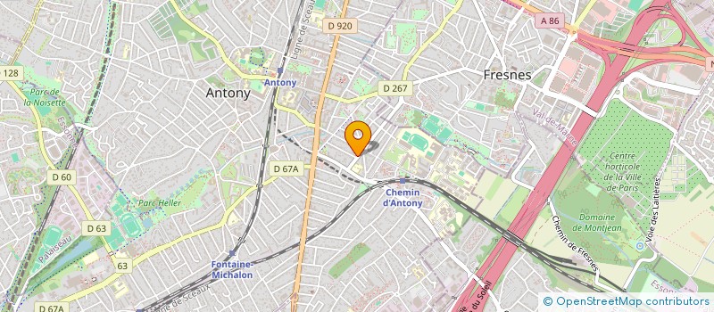 localisation de l'entreprise SCI LIZOT-ANTONY à ANTONY