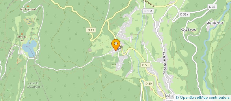 localisation de l'entreprise SCI LJ  ECHALLON