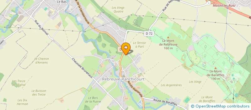 localisation de l'entreprise SCI LJ BLISS  REBREUVE-RANCHICOURT