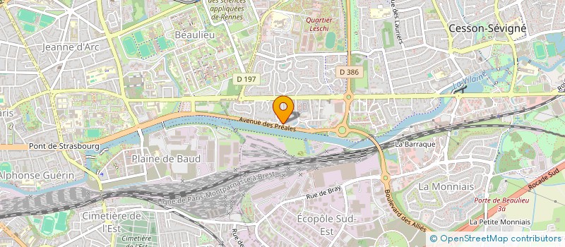localisation de l'entreprise SCI LJ IMMO 1  CESSON-SEVIGNE
