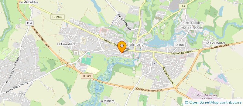 localisation de l'entreprise SCI LJ MCM  TALMONT-SAINT-HILAIRE