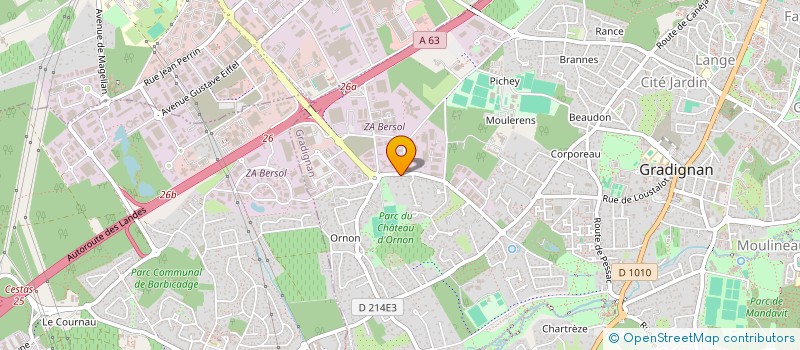 localisation de l'entreprise SCI LJA  GRADIGNAN