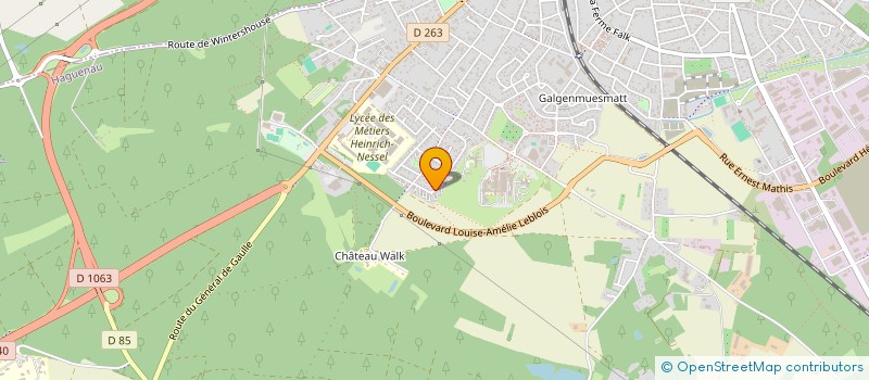 localisation de l'entreprise SCI LJAME  HAGUENAU